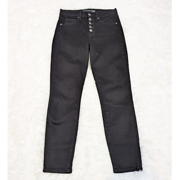 Veronica Beard Debbie Skinny High Rise Jeans Onyx Black Size 26/2 - Picture 7 of 11